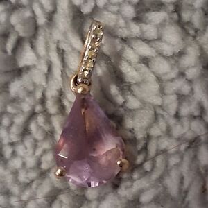 14k Amethyst Pendant